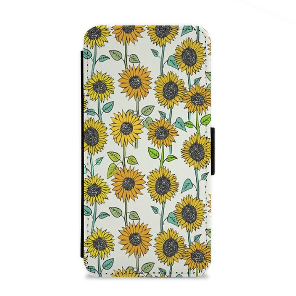 Painted Sunflowers Flip Wallet Phone Case - Fun Cases