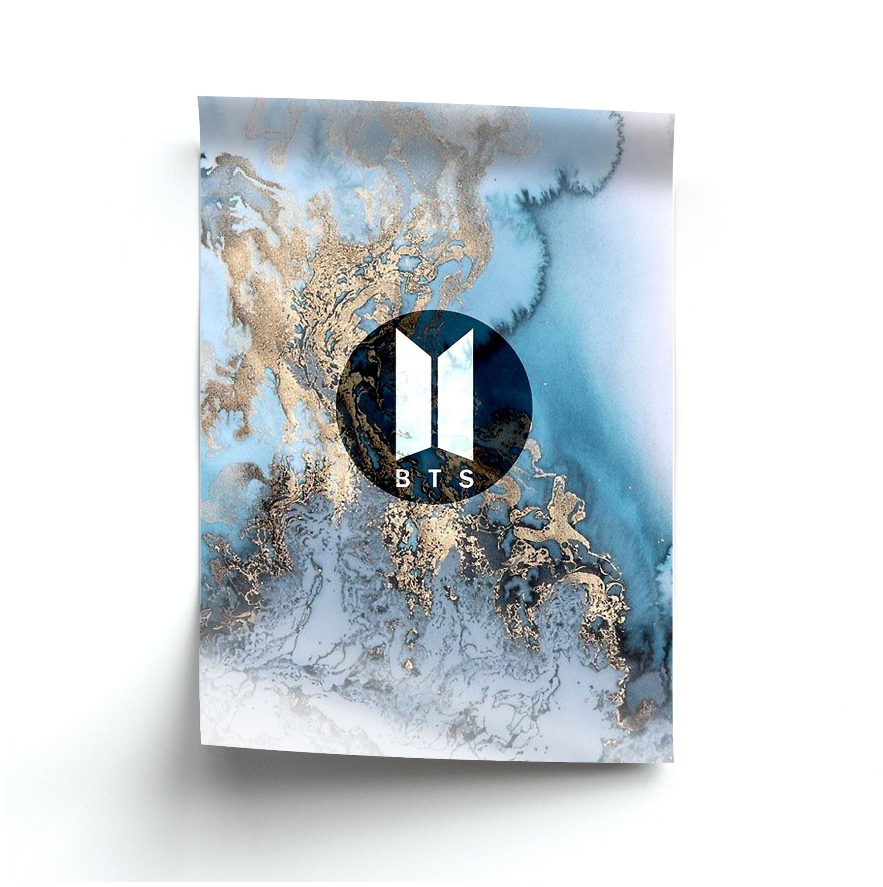 K-Pop Band Logo Marble Poster