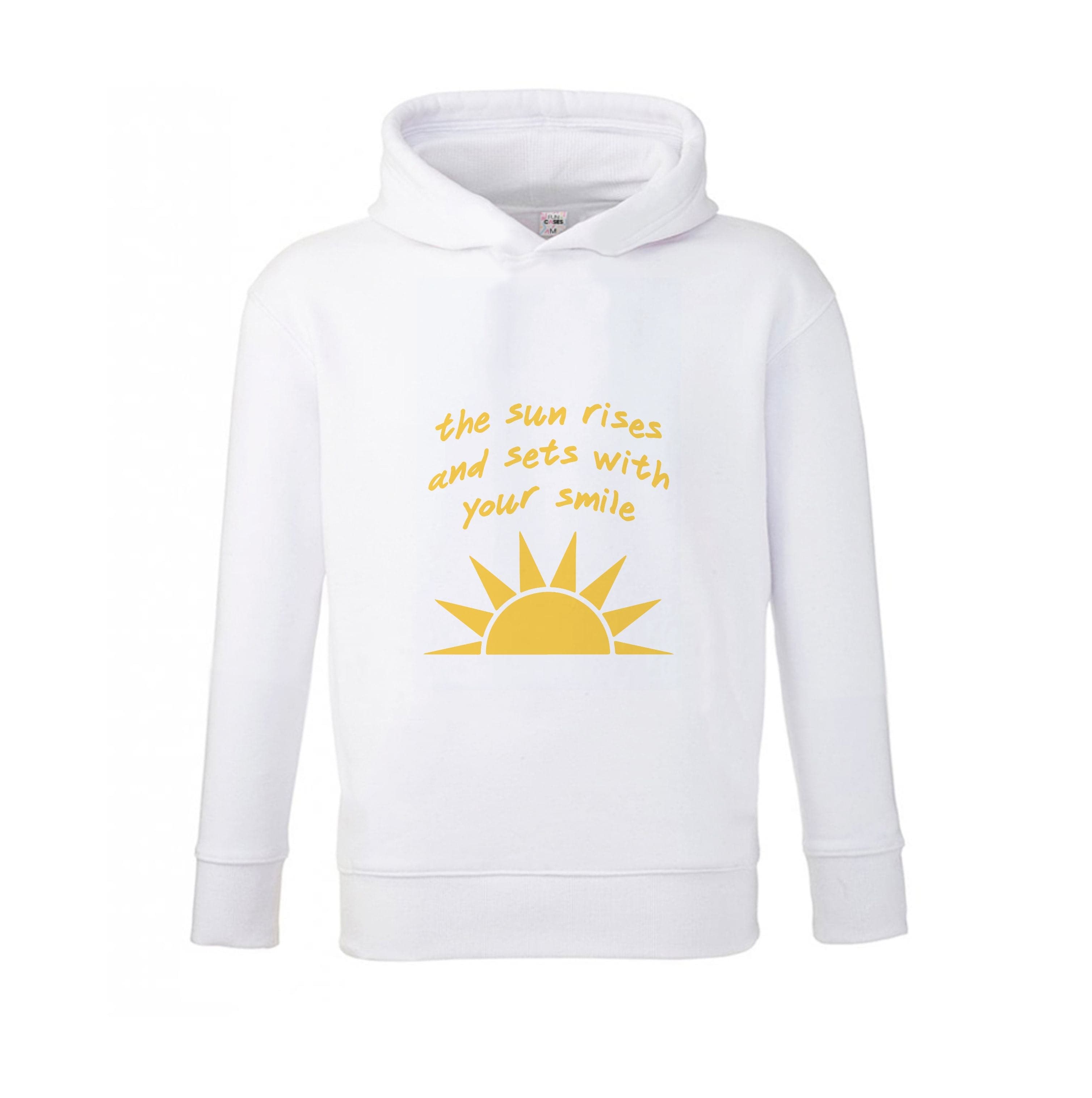 The Sun Rises And Sets With Your Smile Kids Hoodie