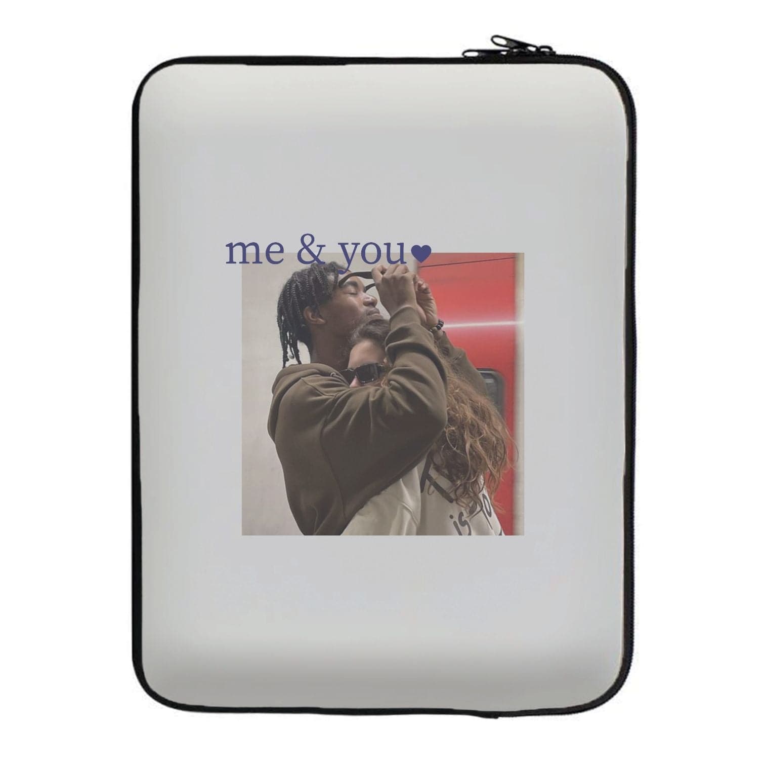 Me And You - Personalised Couples Laptop Sleeve