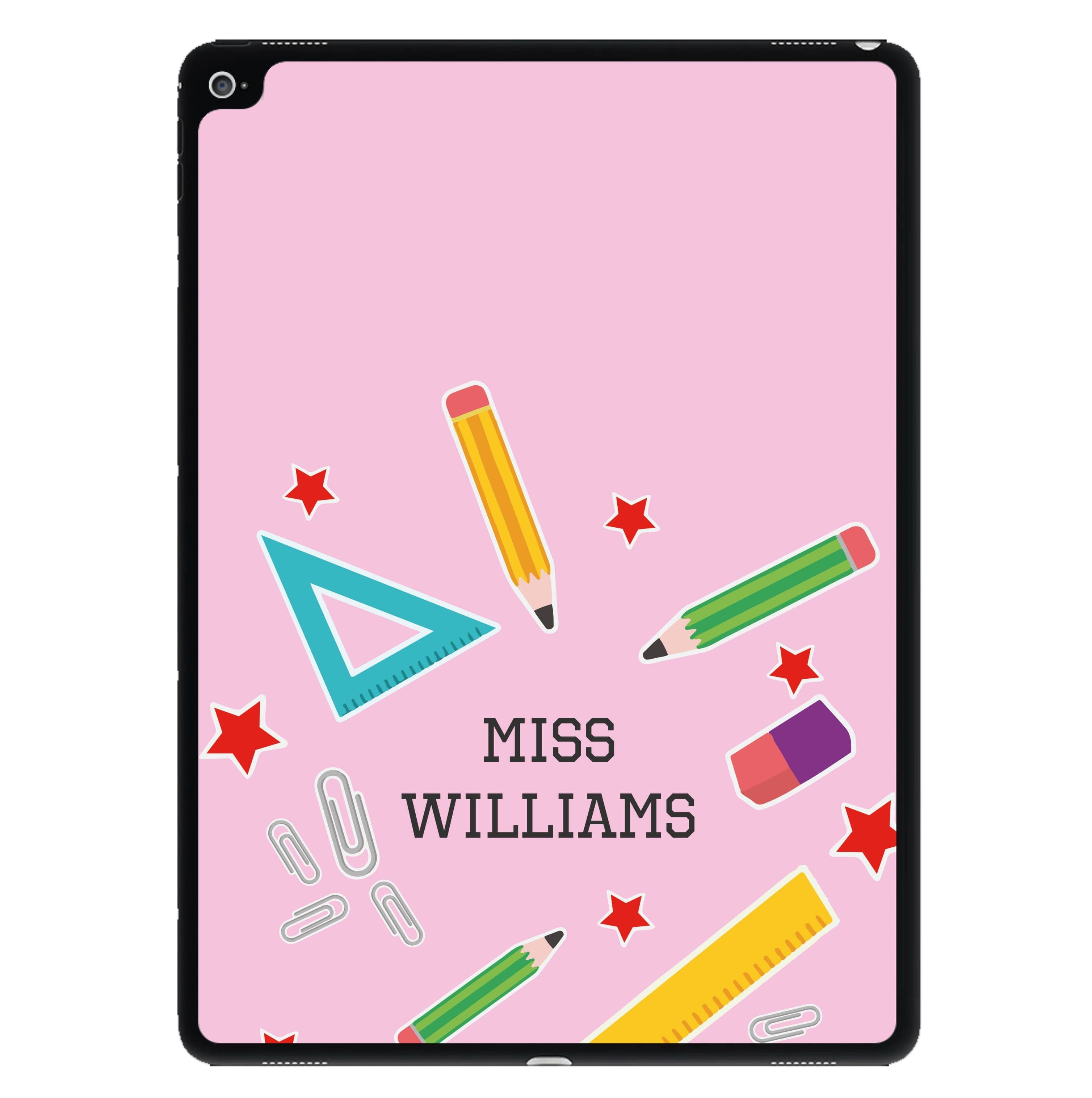 Stars And Stationery - Personalised Teachers Gift iPad Case