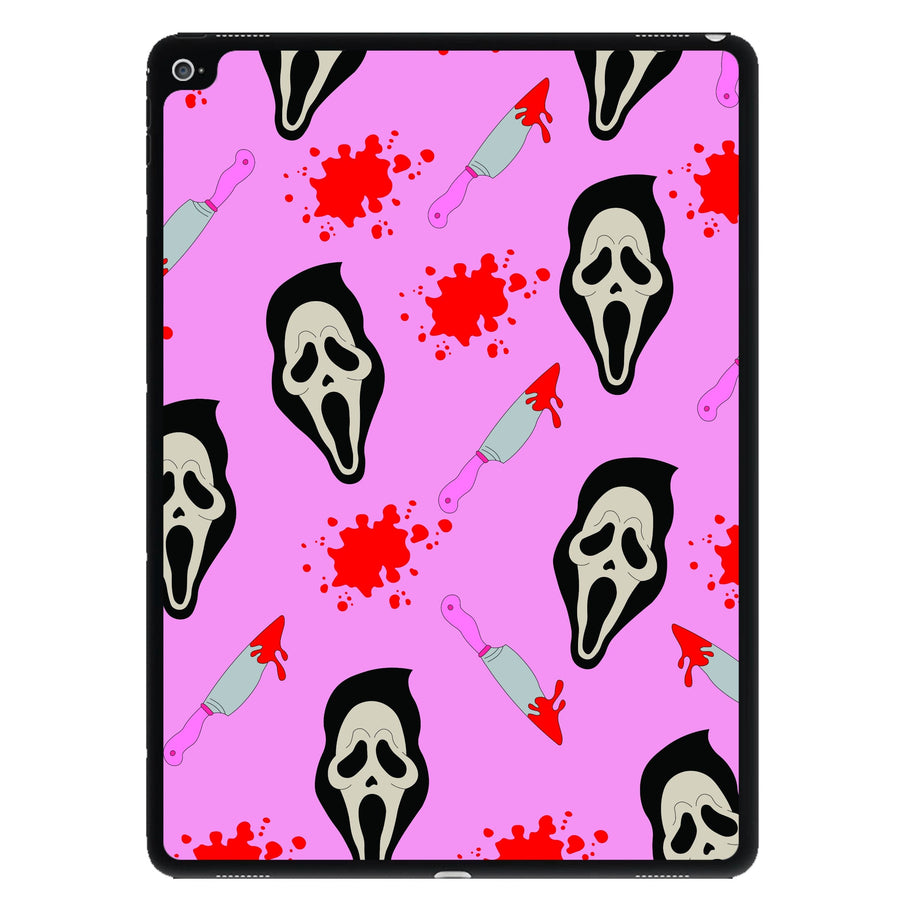 Pink Ghostface Pattern - Scream iPad Case