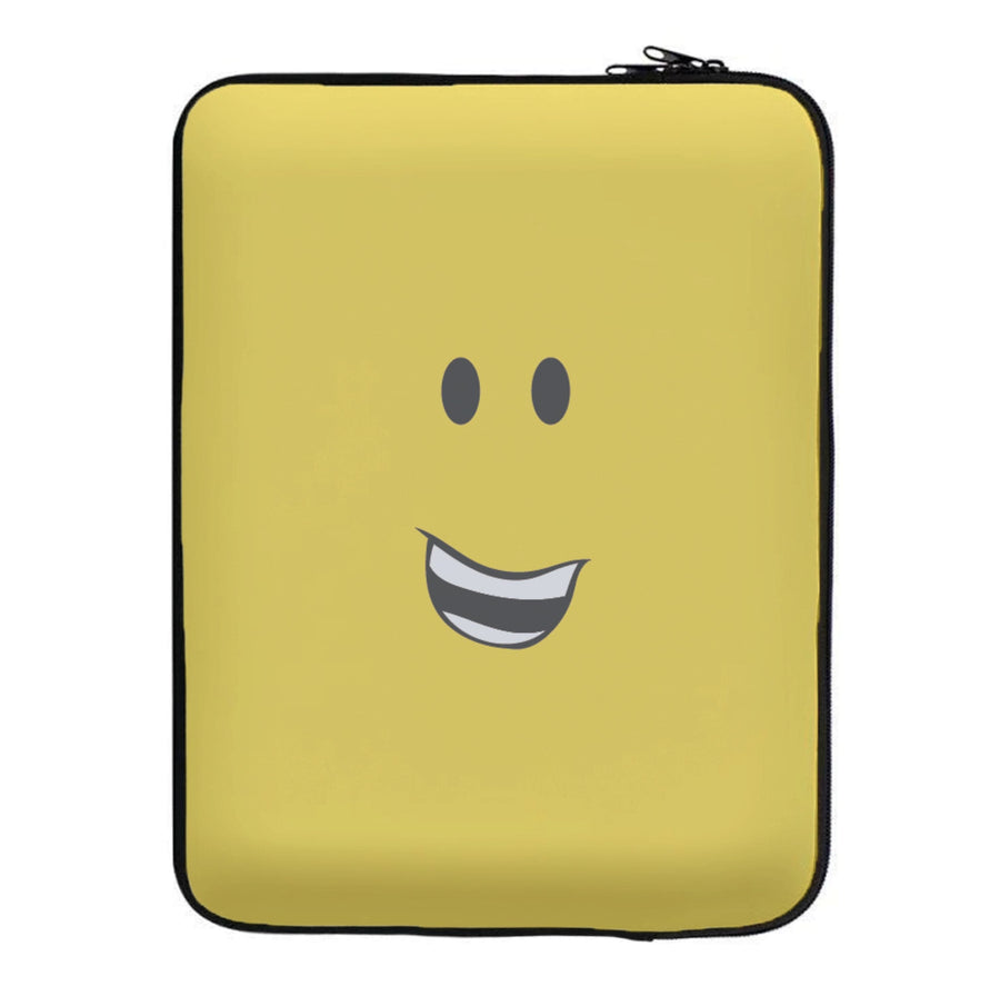 Yellow Face - Roblox Laptop Sleeve