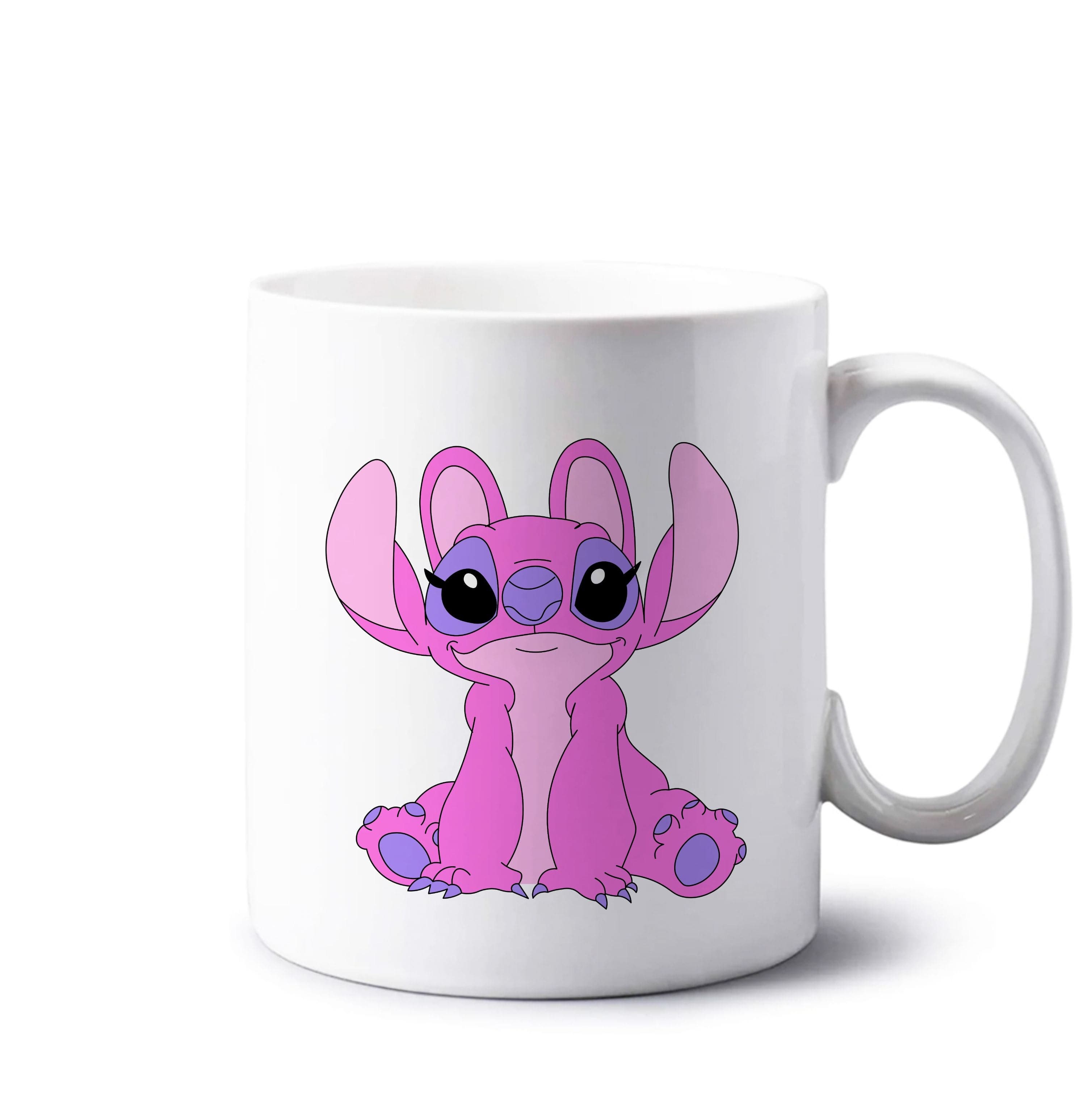 Sitting Down - Pink Alien Mug