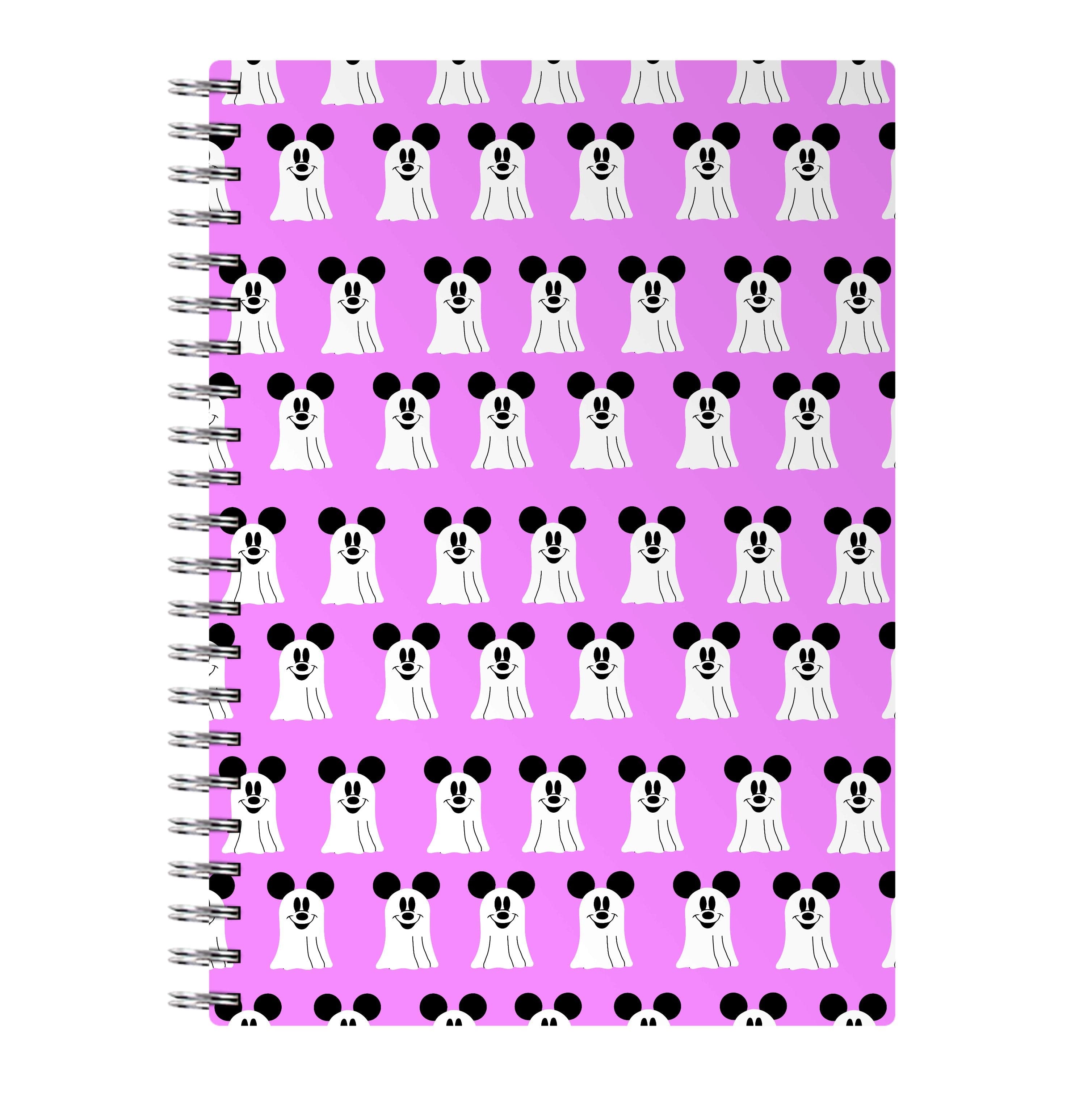 Mouse Ghost Pattern Halloween Notebook