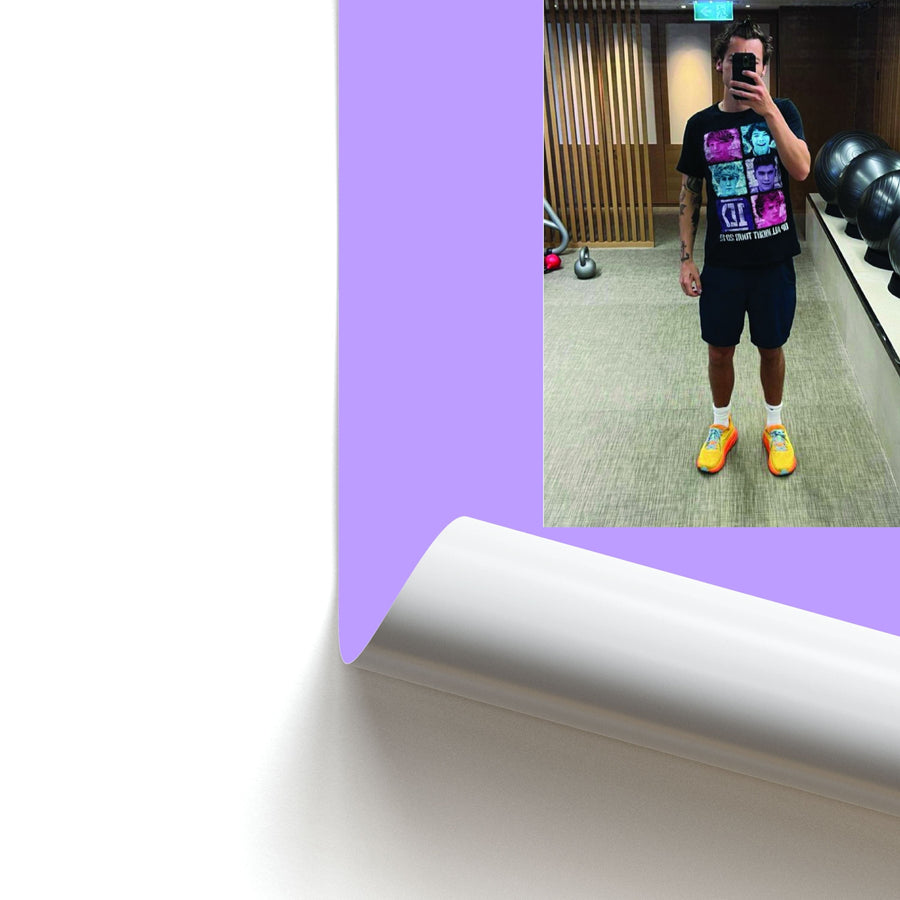 Gym Selfie - Harry Poster
