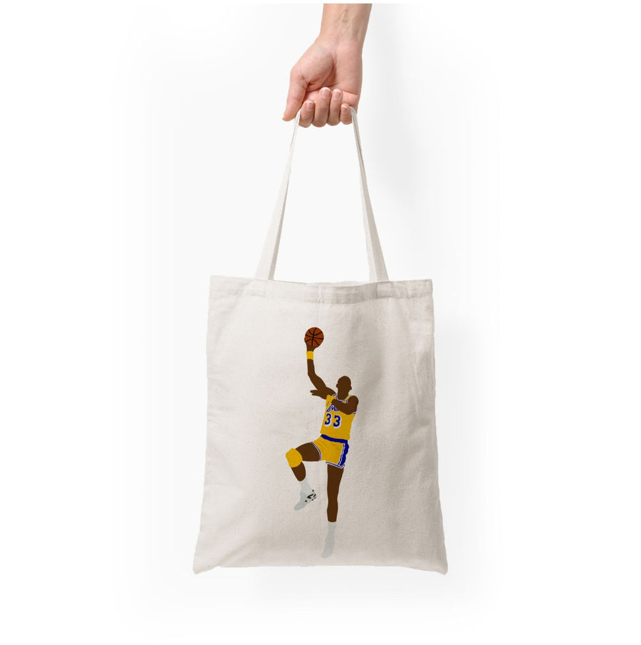Kareem Abdul-Jabbar - Basketball Tote Bag