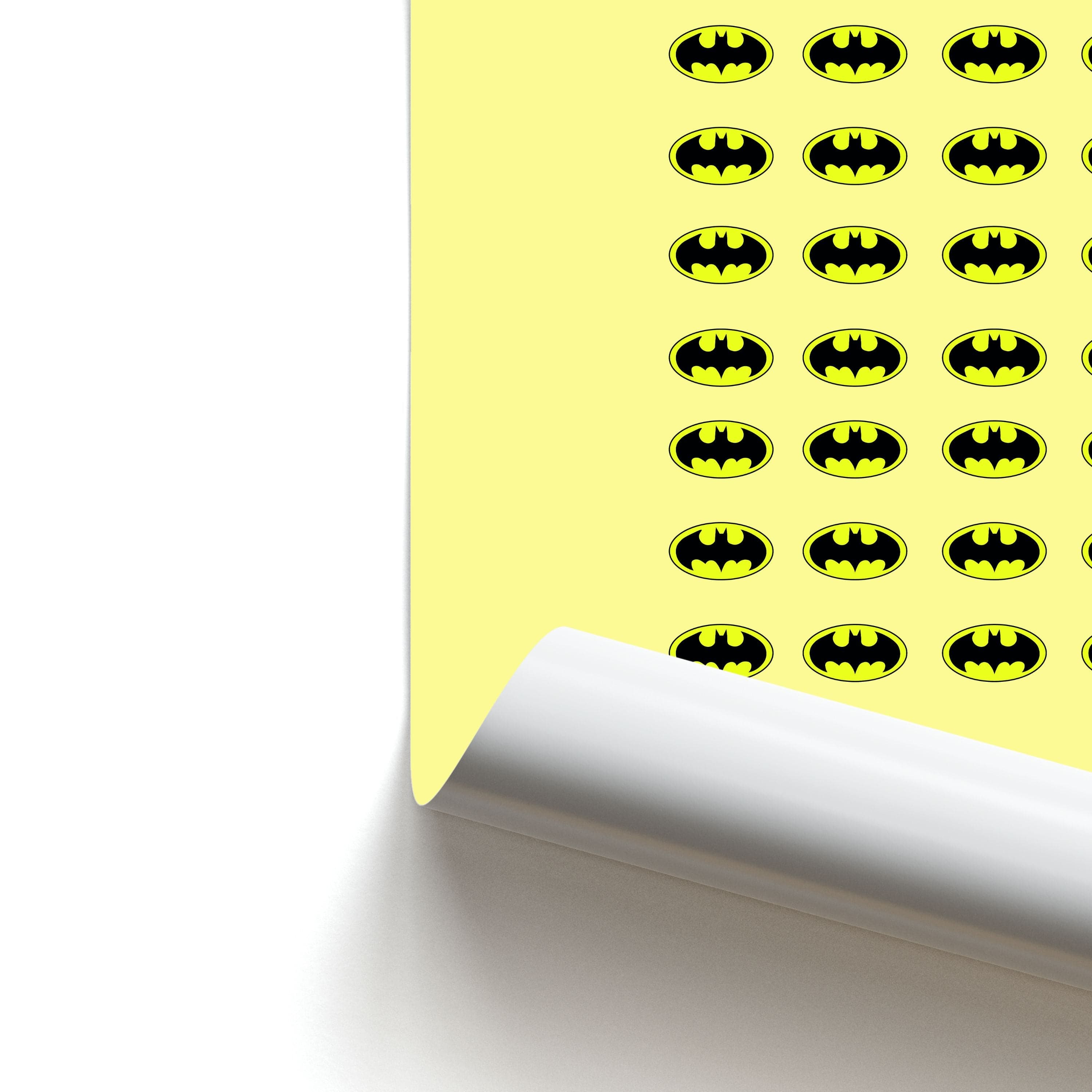 Bat Superhero Pattern Poster