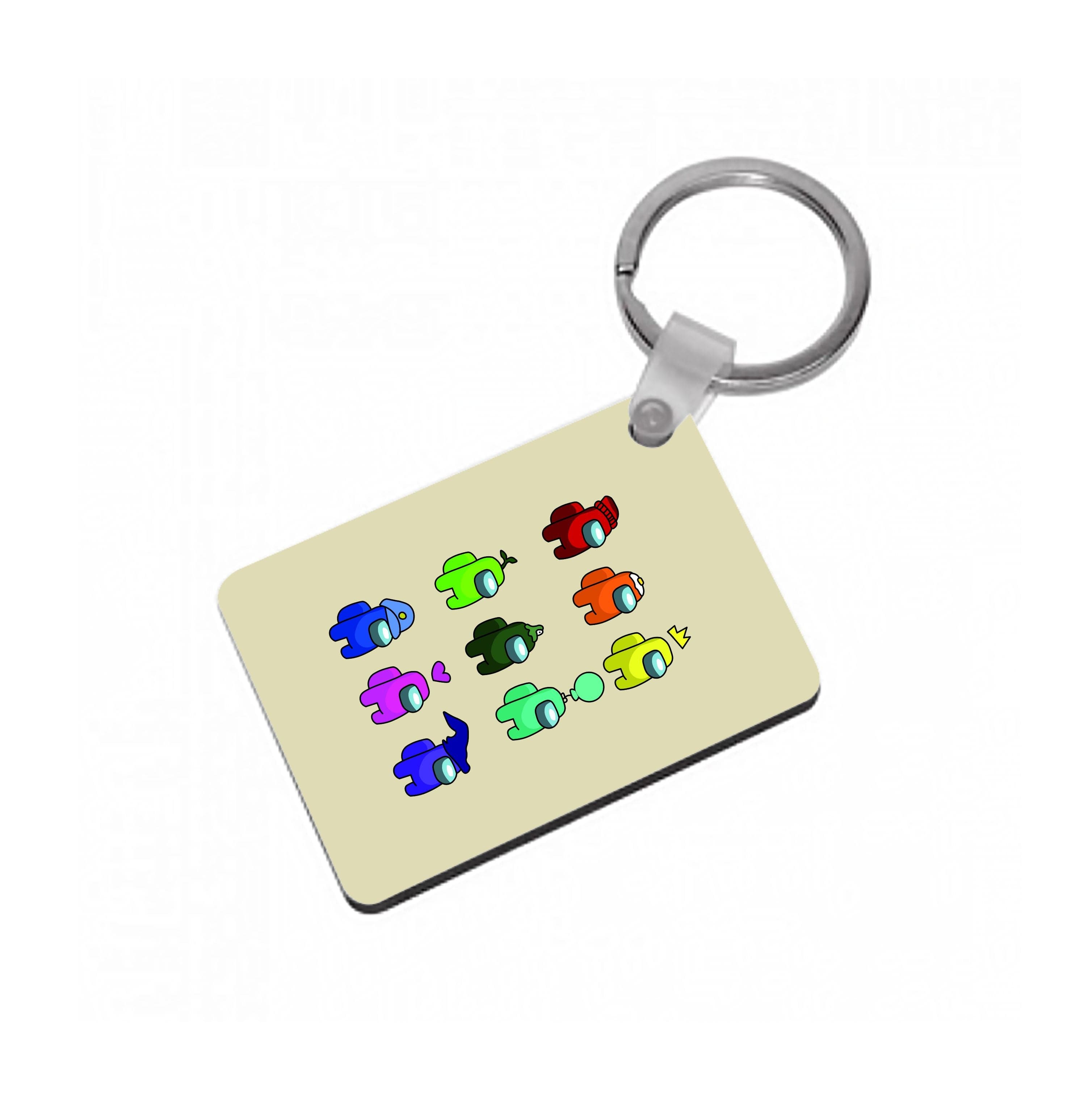 Among Gaming characters Keyring