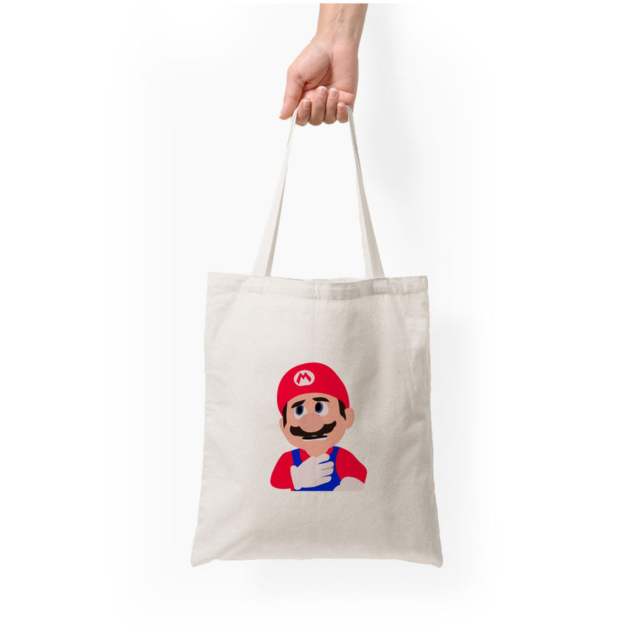 Worried Mario - The Super Mario Bros Tote Bag