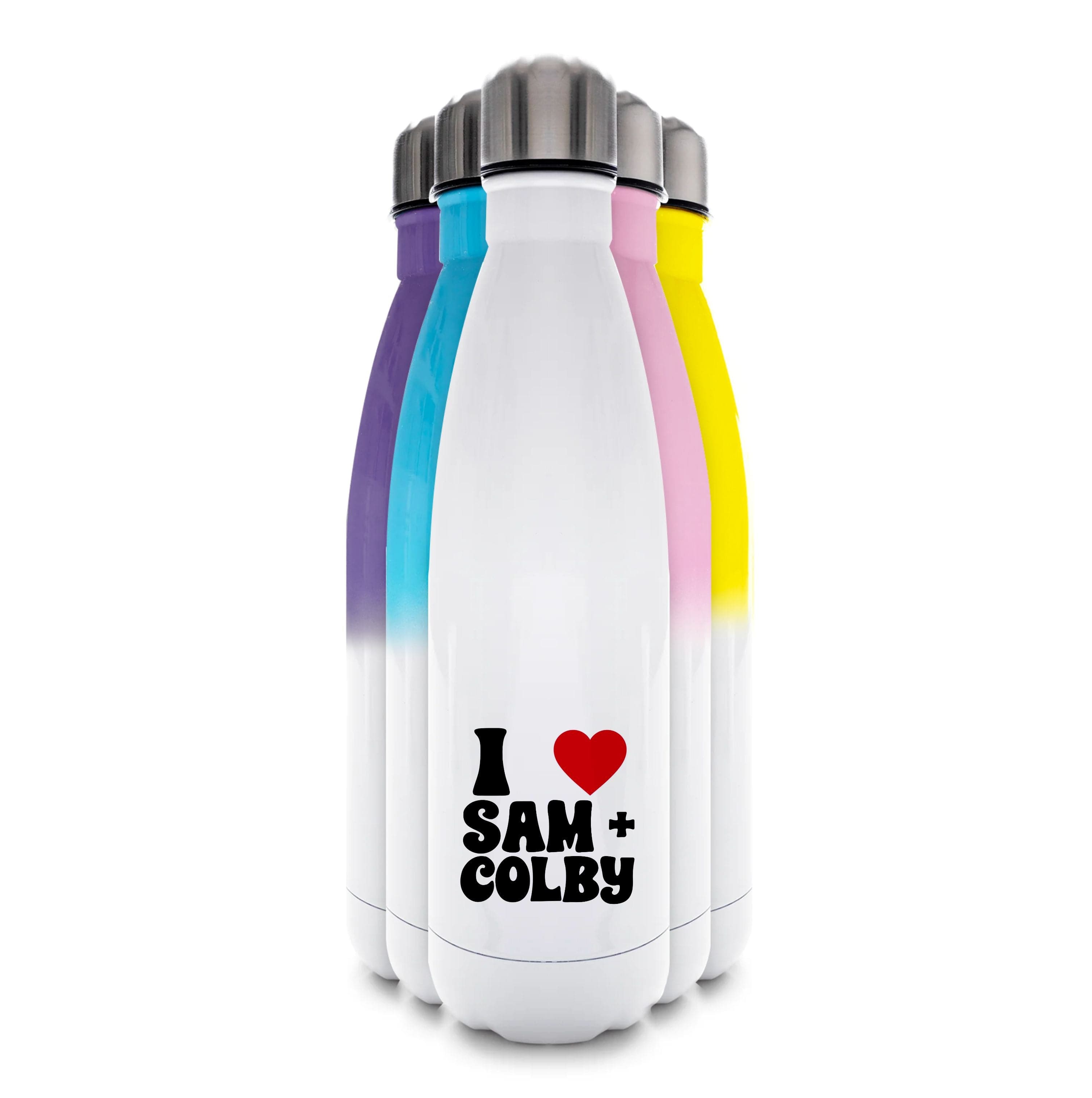 I Love S & C Water Bottle