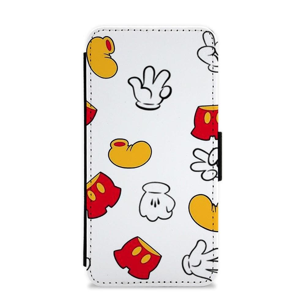 Mickey Mouse Gloves, Shorts and Shoes - Disney Flip / Wallet Phone Case - Fun Cases