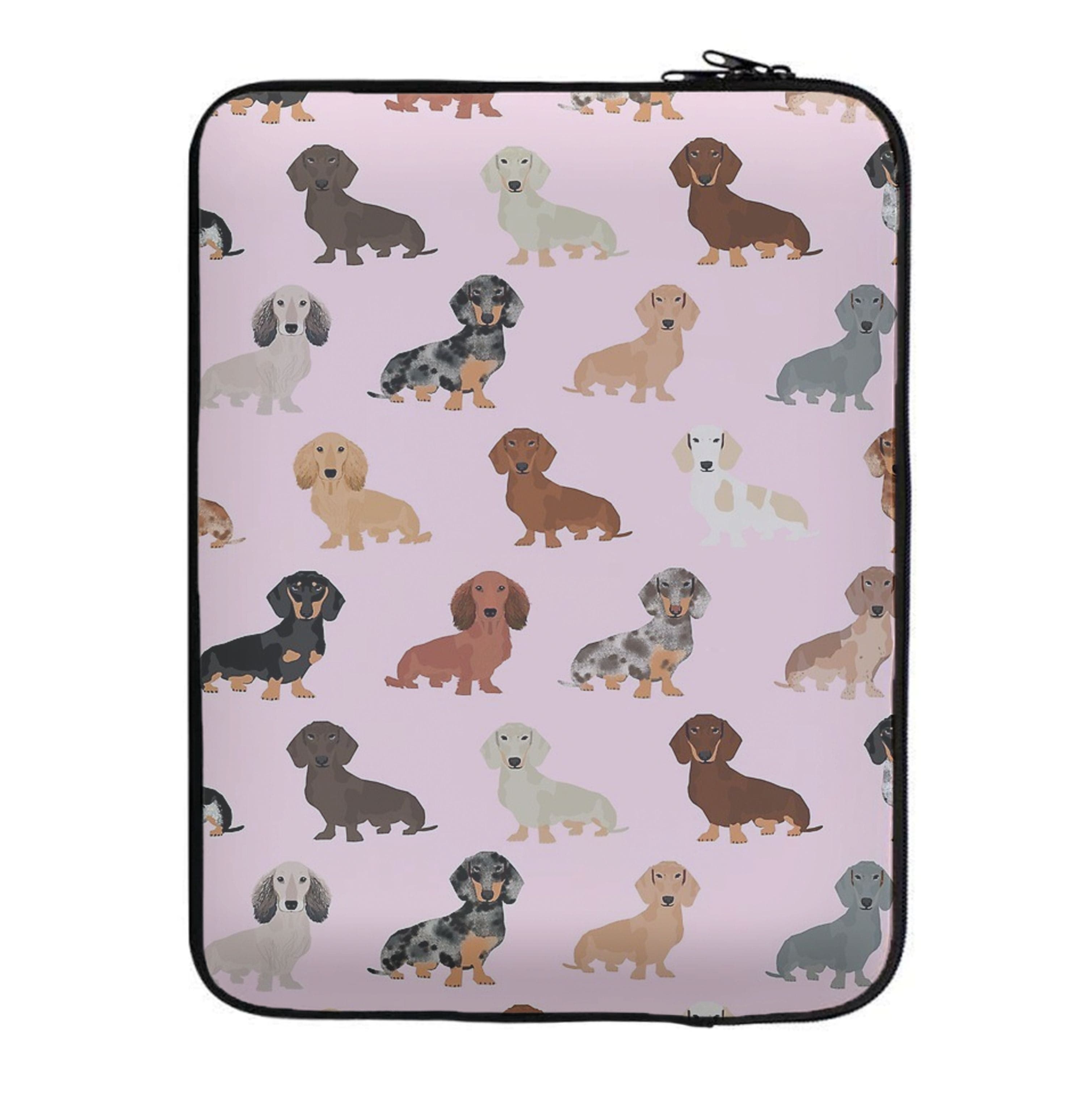 Dachshund Breed Pattern Laptop Sleeve