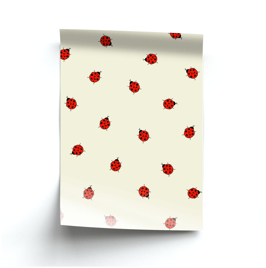 Ladybirds - Spring Patterns Poster