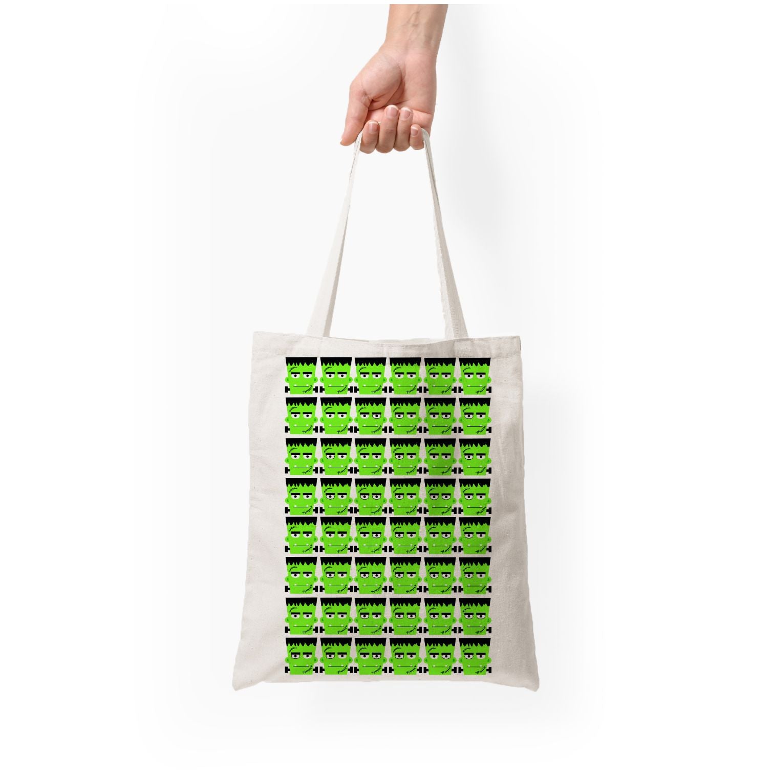 Frankenstein Pattern - Halloween Tote Bag