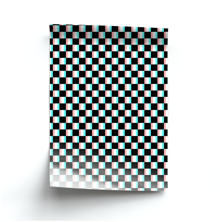 3D Squares - Trippy Patterns Poster