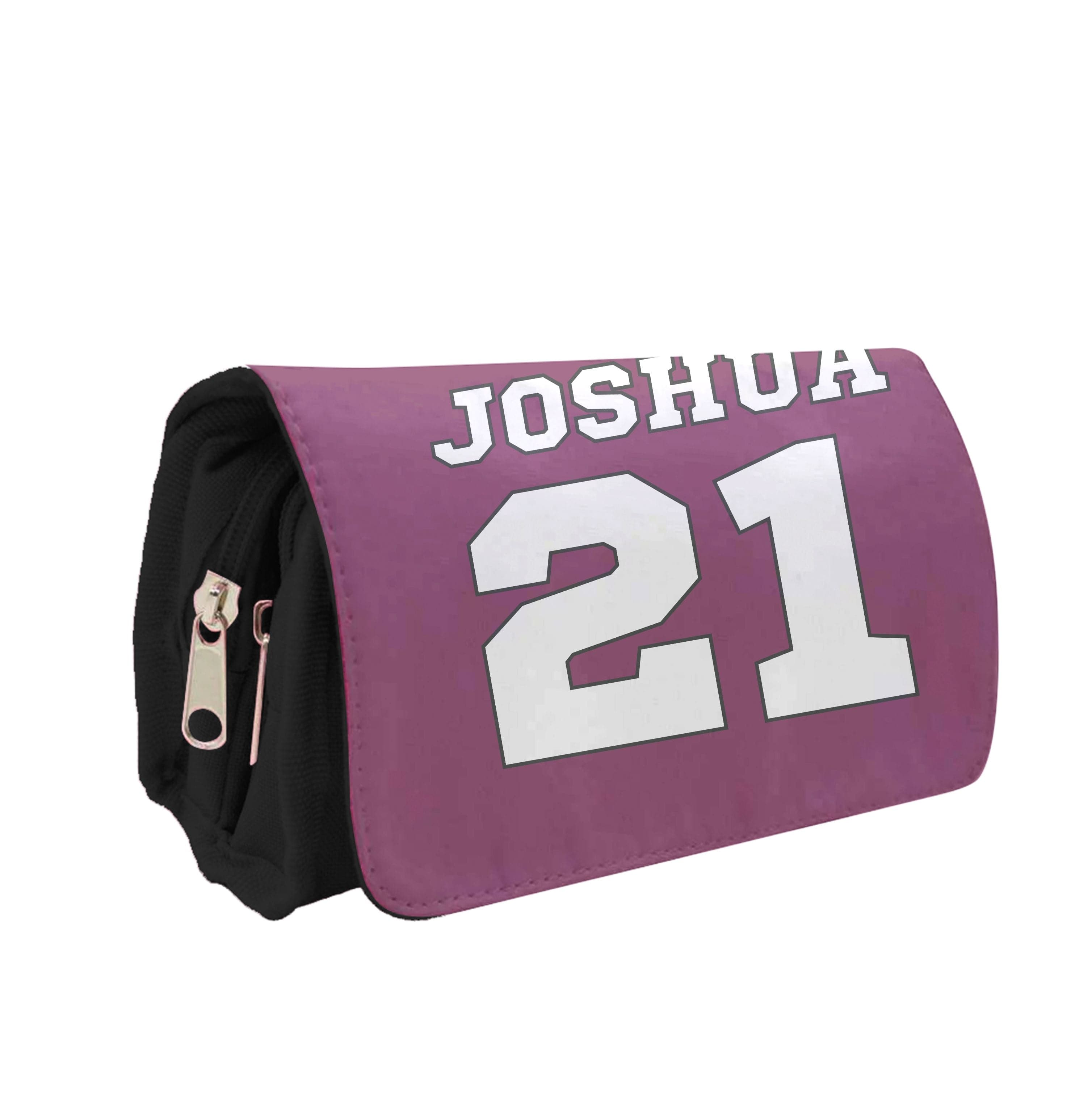 Burgundy - Personalised Football Pencil Case