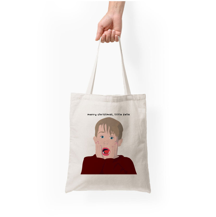 Little Fella Home Alone - Christmas Tote Bag