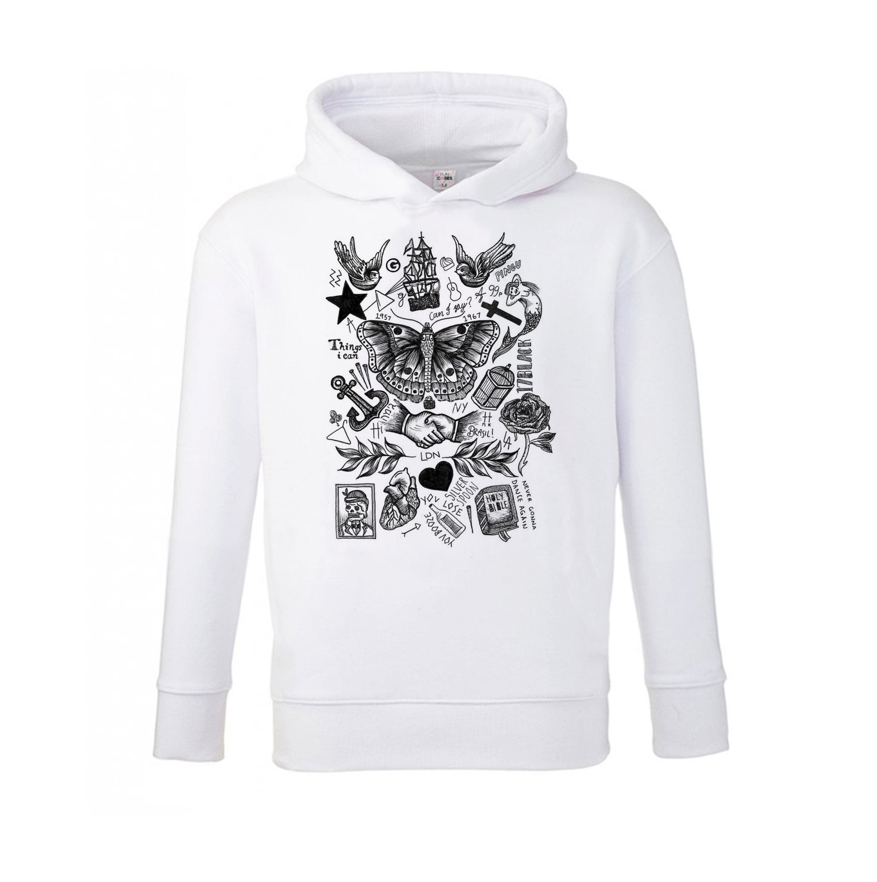 Harry Tattoos Kids Hoodie