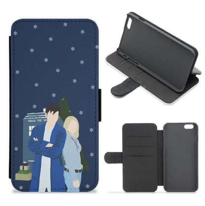 Rose And The Doctor Flip / Wallet Phone Case