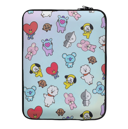 BT21 Collage - K Pop Laptop Sleeve