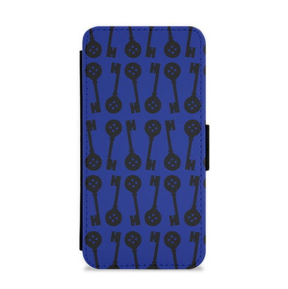 Key Pattern Flip / Wallet Phone Case