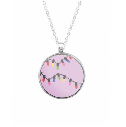 Pink Lights - Christmas Patterns Necklace