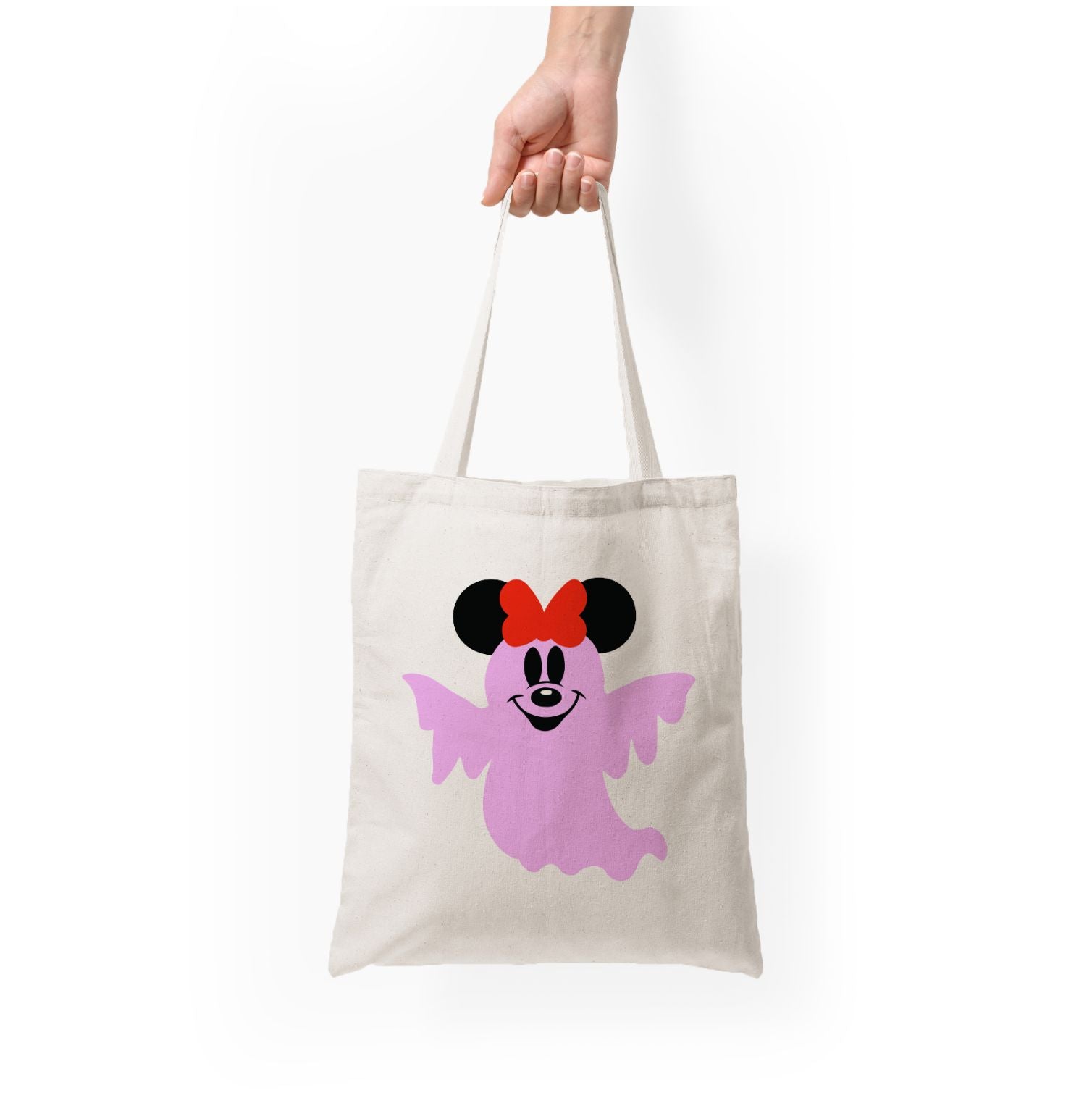 Female Mouse Ghost Halloween Tote Bag