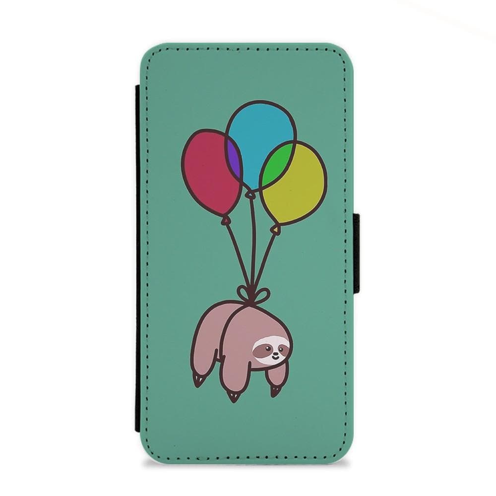 Balloon Sloth Flip Wallet Phone Case - Fun Cases