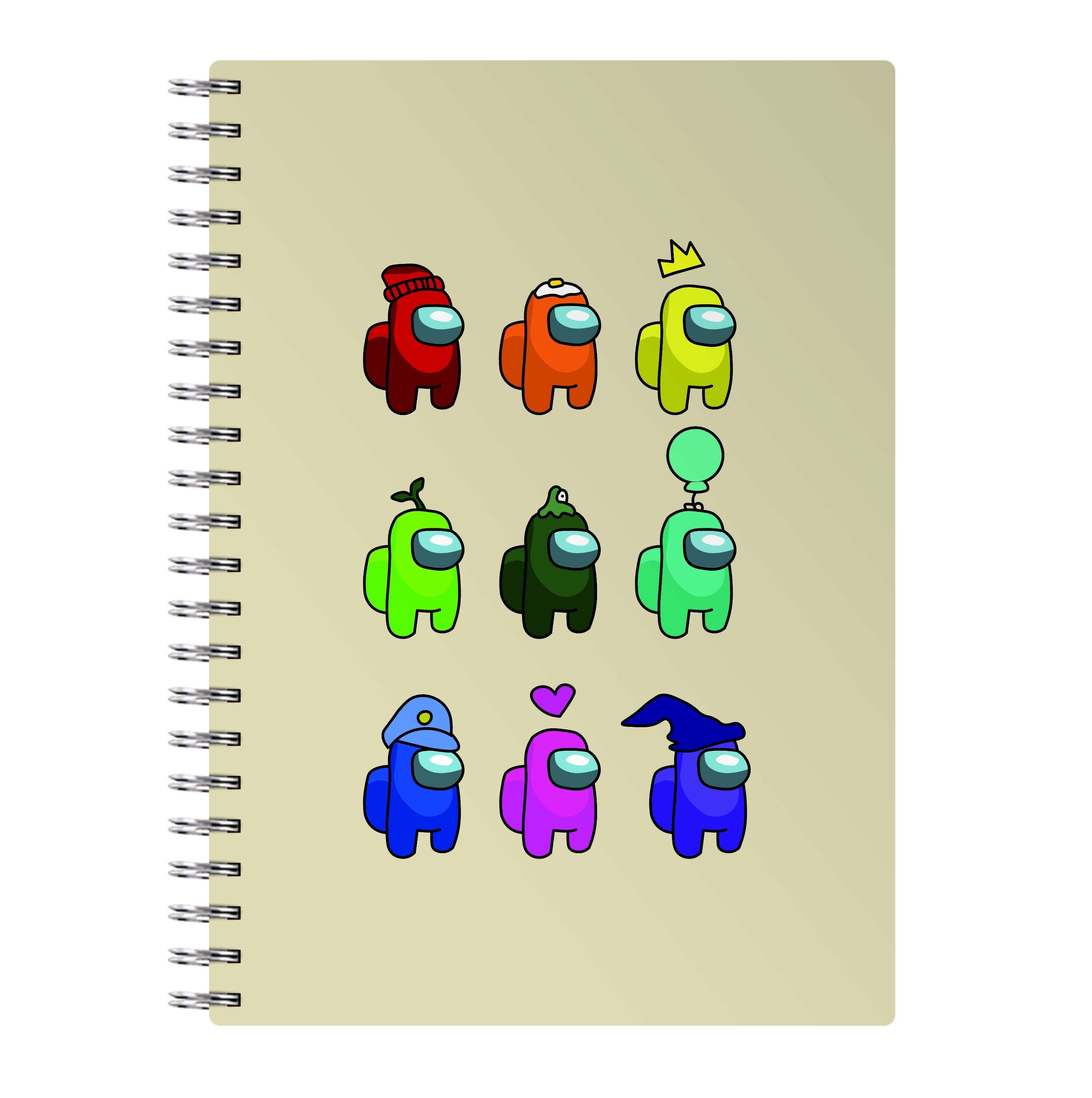 Among Gaming characters Notebook