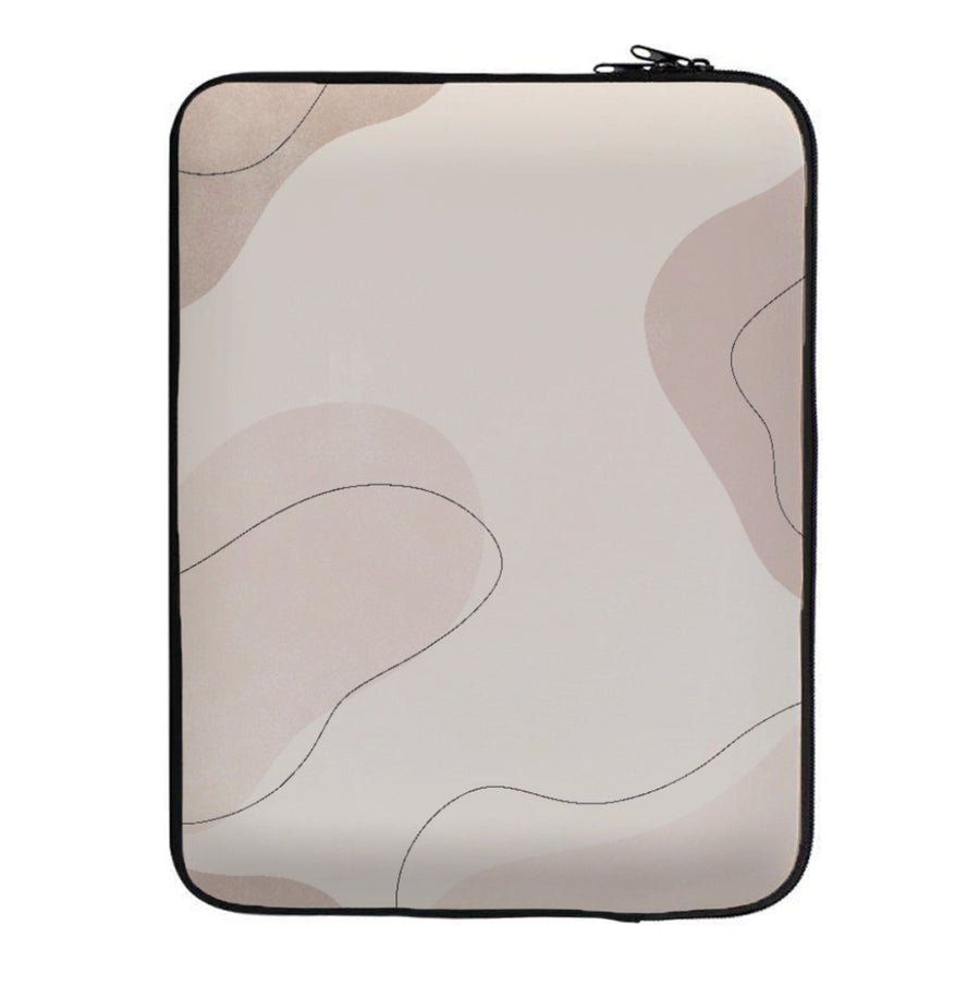 Abstract Beige Laptop Sleeve