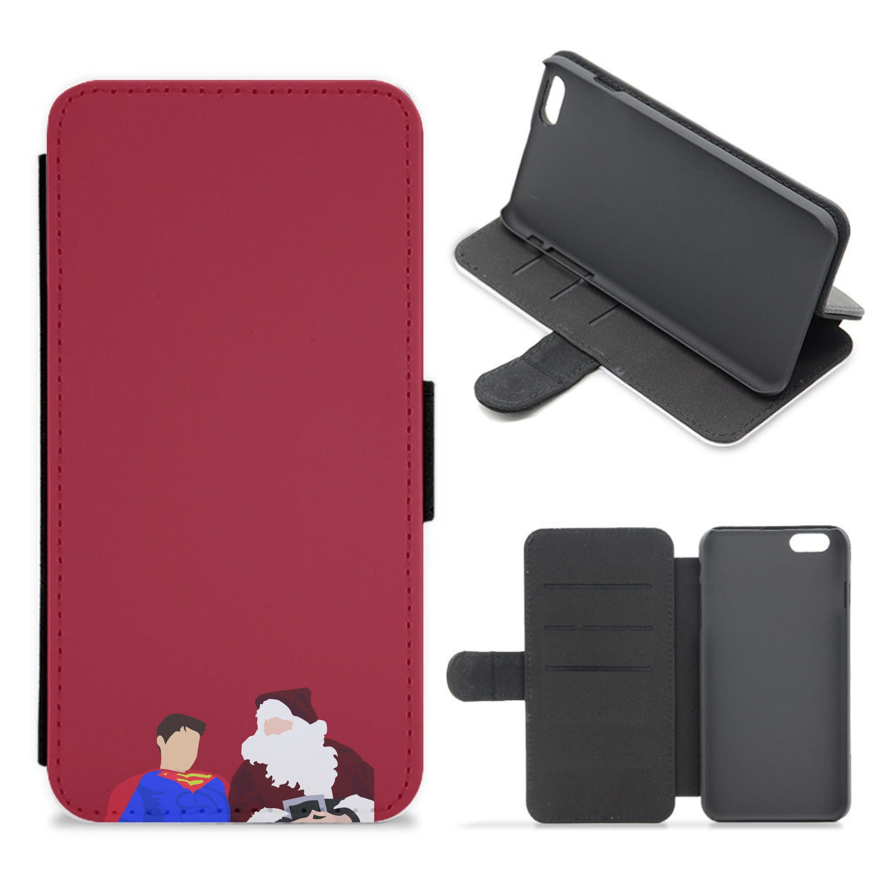 Santa With Joey - Friends Flip / Wallet Phone Case