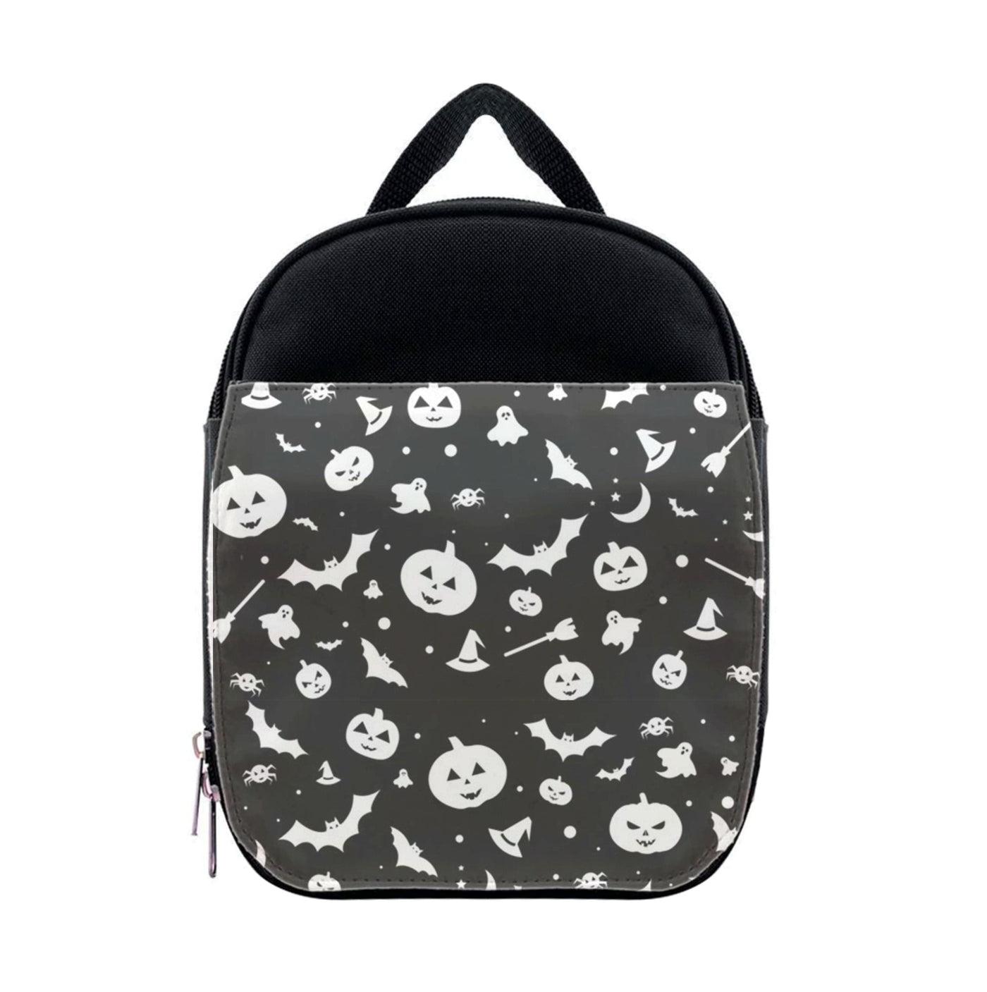Black and White Halloween Pattern Lunchbox