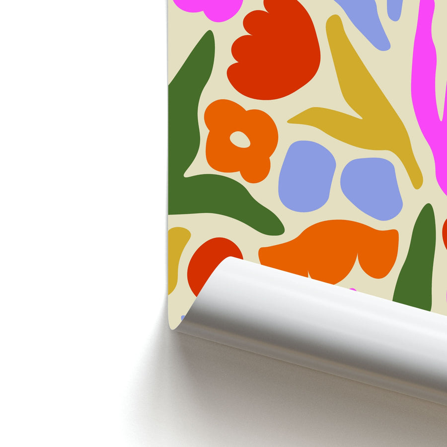 Abstract Floral Pattern - Floral Poster