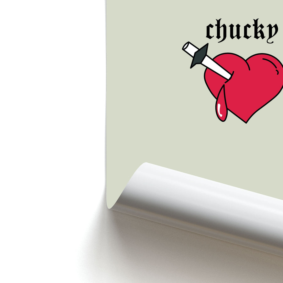 Knife In Heart - Chucky Poster
