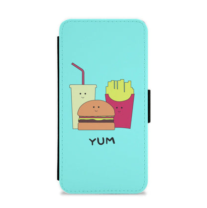 Fast Food Meal - Fast Food Patterns Flip / Wallet Phone Case