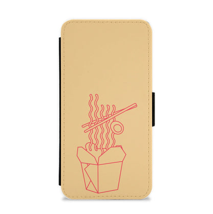 Noodels - Fast Food Patterns Flip / Wallet Phone Case