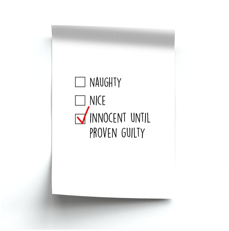 Innocent Until Proven Guilty - Naughty Or Nice  Poster