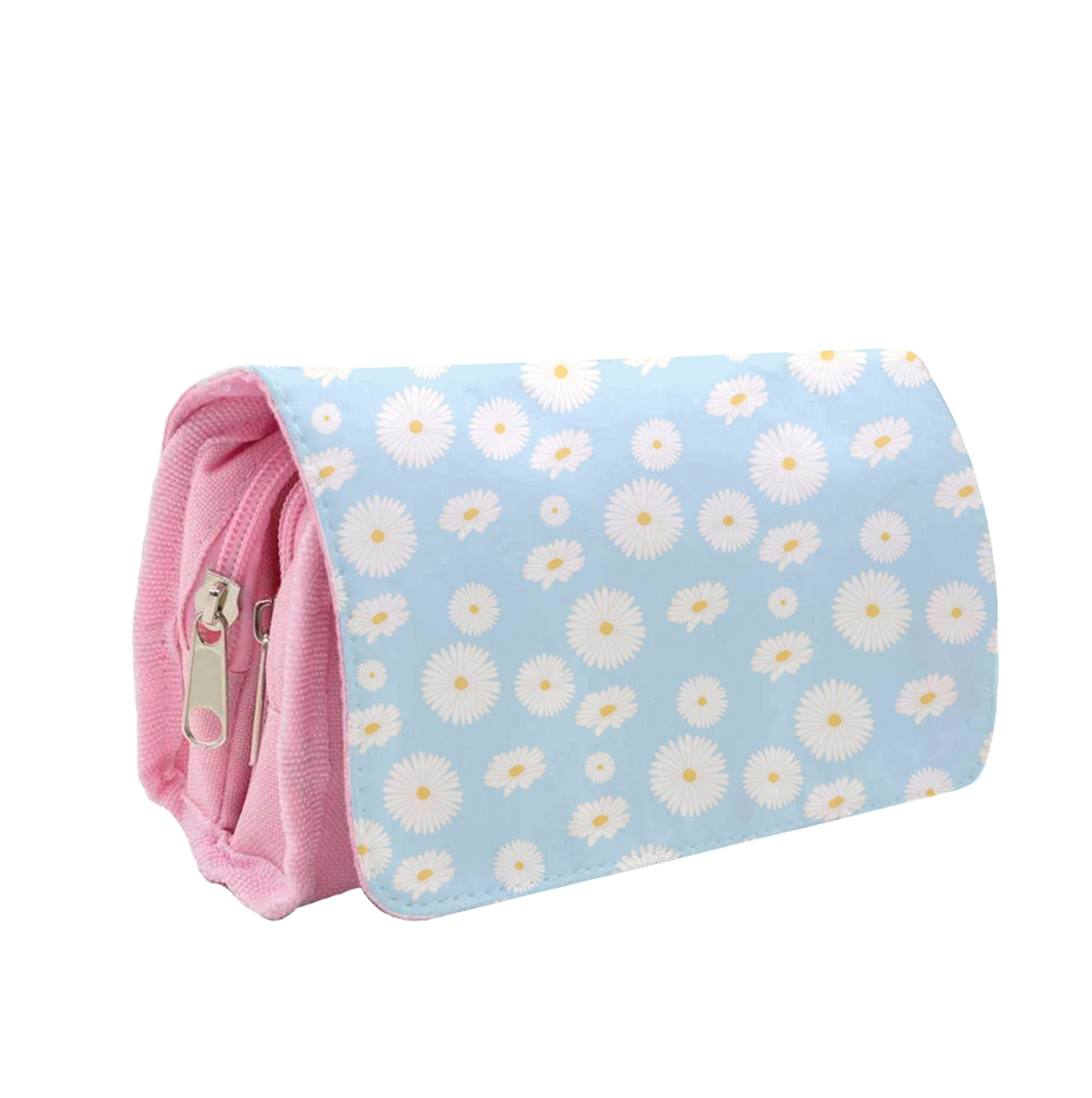 Blue Daisies - Floral Pencil Case