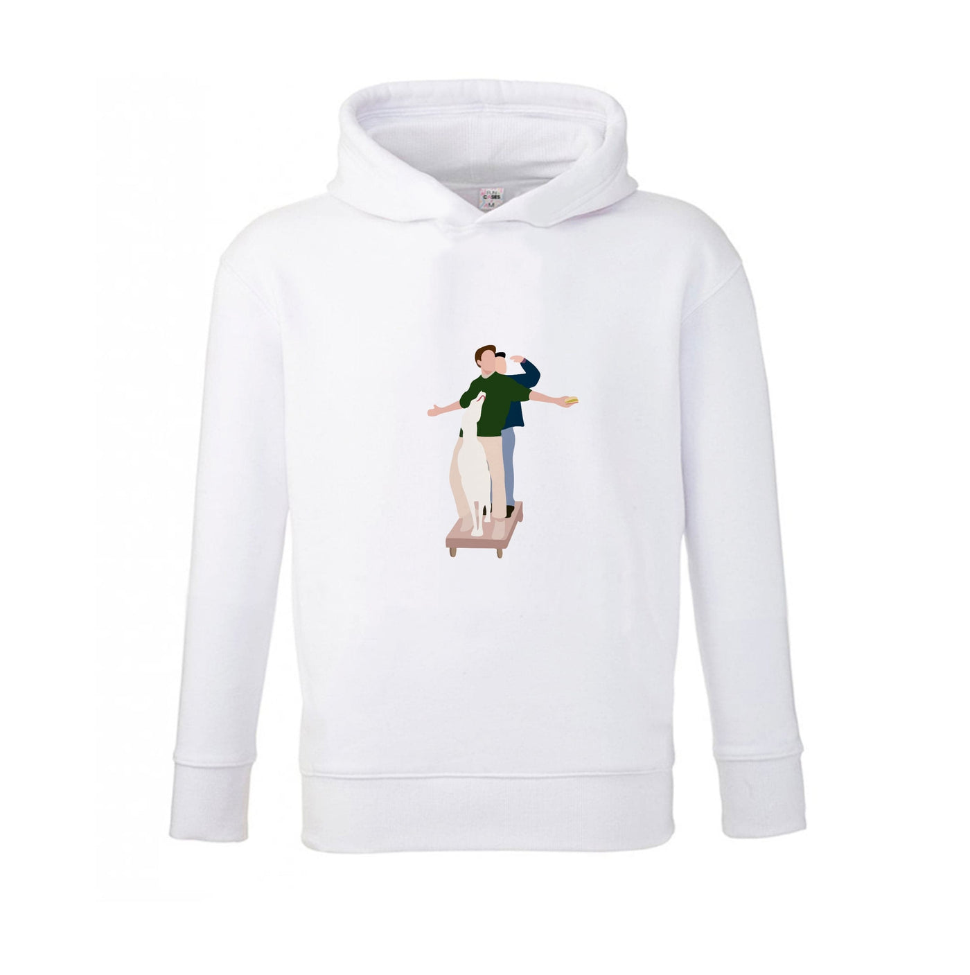Two Men And A Dog - Friends Kids Hoodie