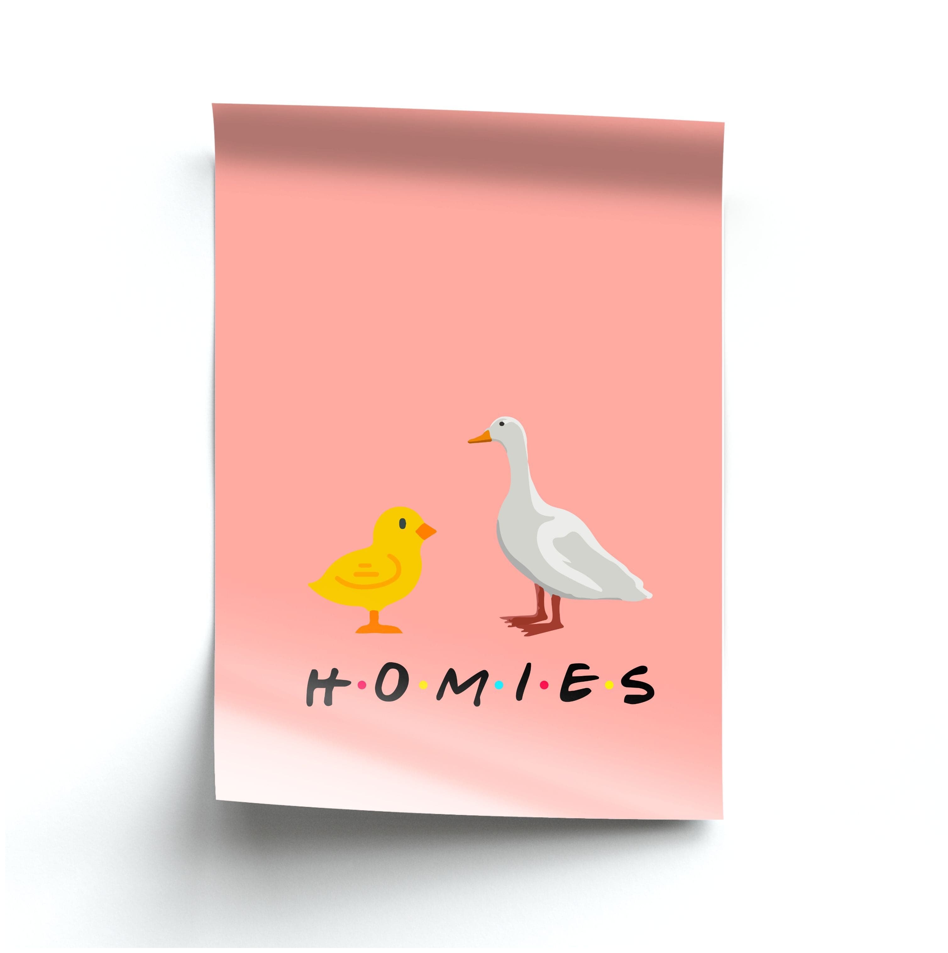 Homies Chick And Duck Poster