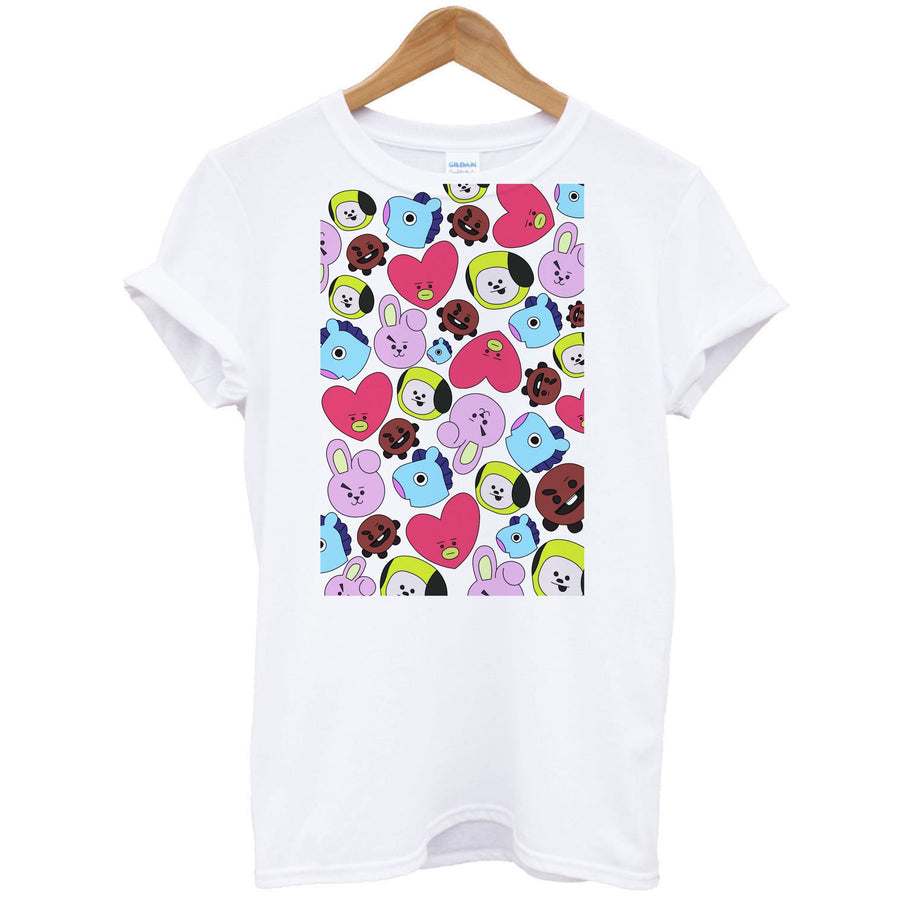 BTS Characters Collage T-Shirt