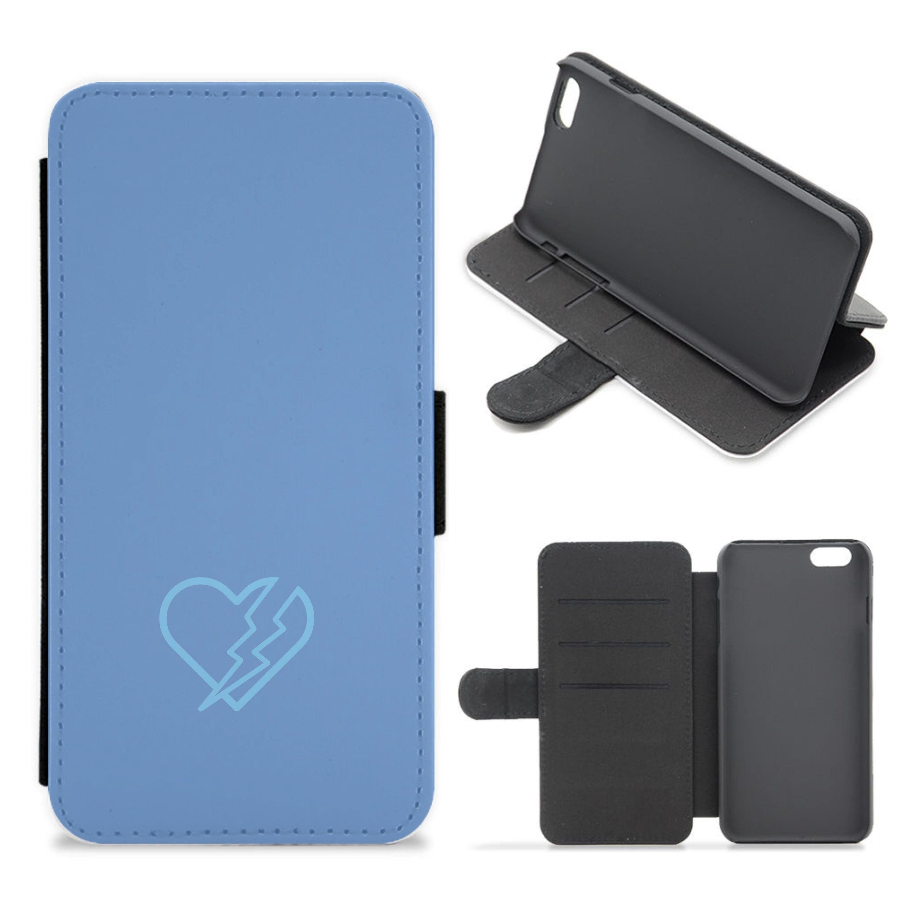 Lightning Heart Flip / Wallet Phone Case