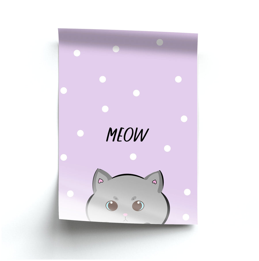 Grey Kitty - Cats Poster