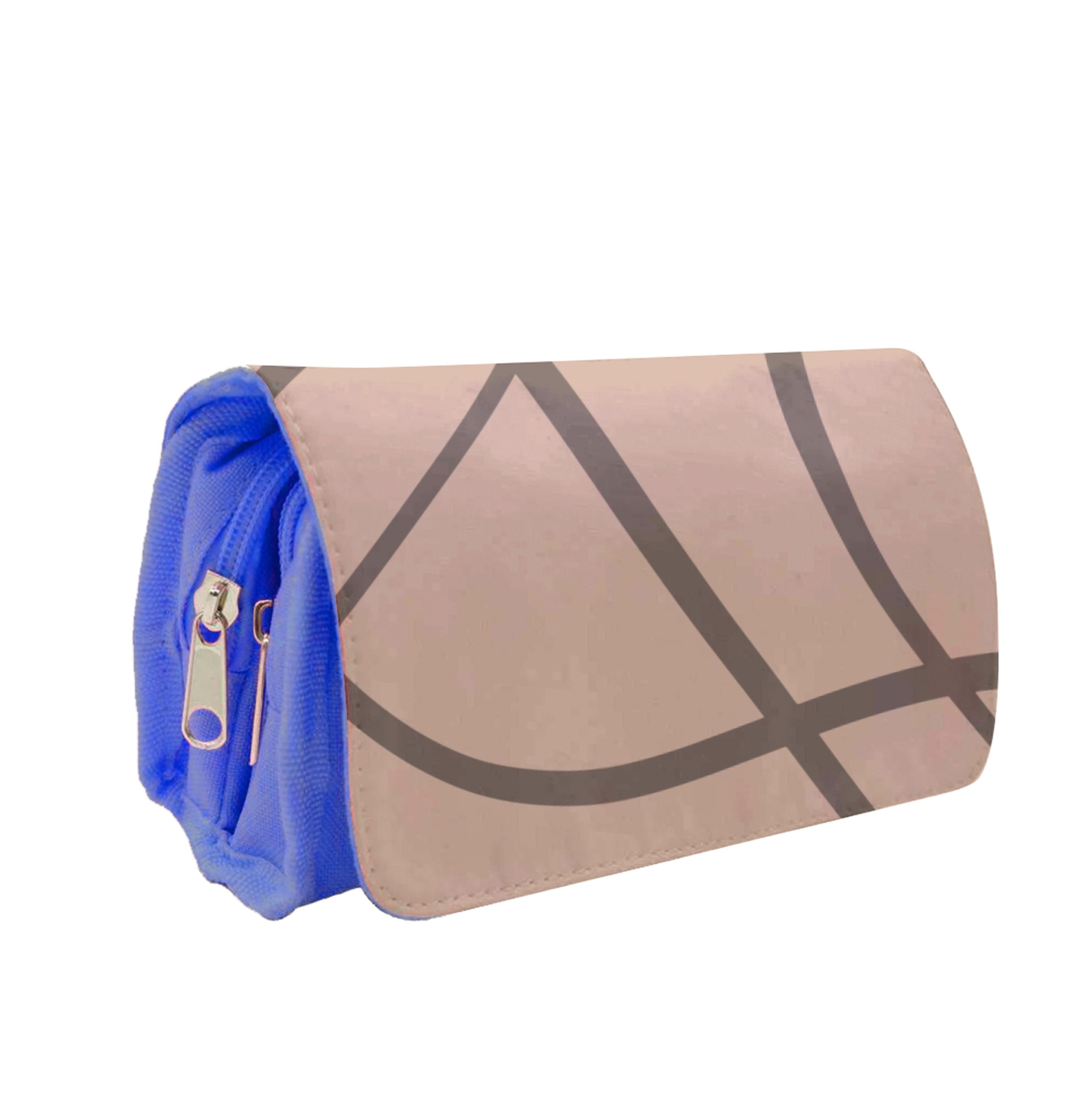 Lined Abstract Nude Pencil Case