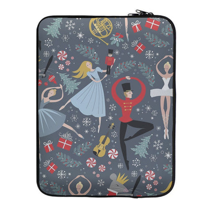 Nutcracker Ballet Pattern - Christmas Laptop Sleeve