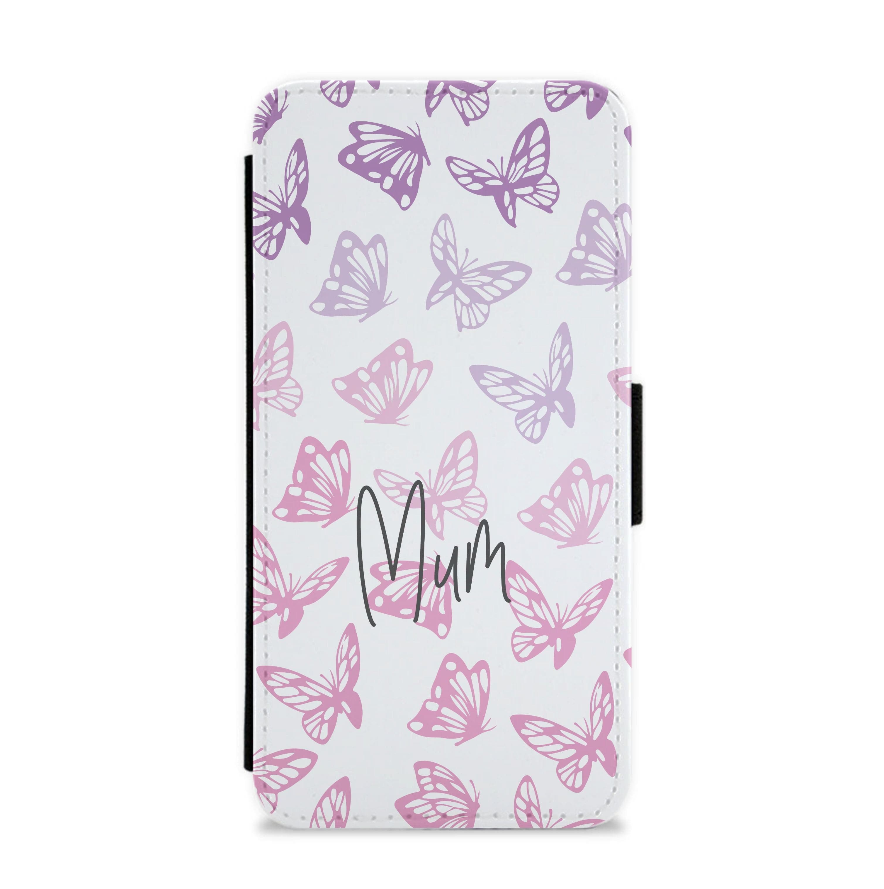 Mum Butterflies - Mother's Day Flip / Wallet Phone Case