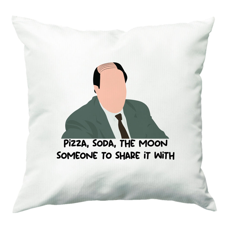 Pizza, Soda, The Moon - The Office Cushion