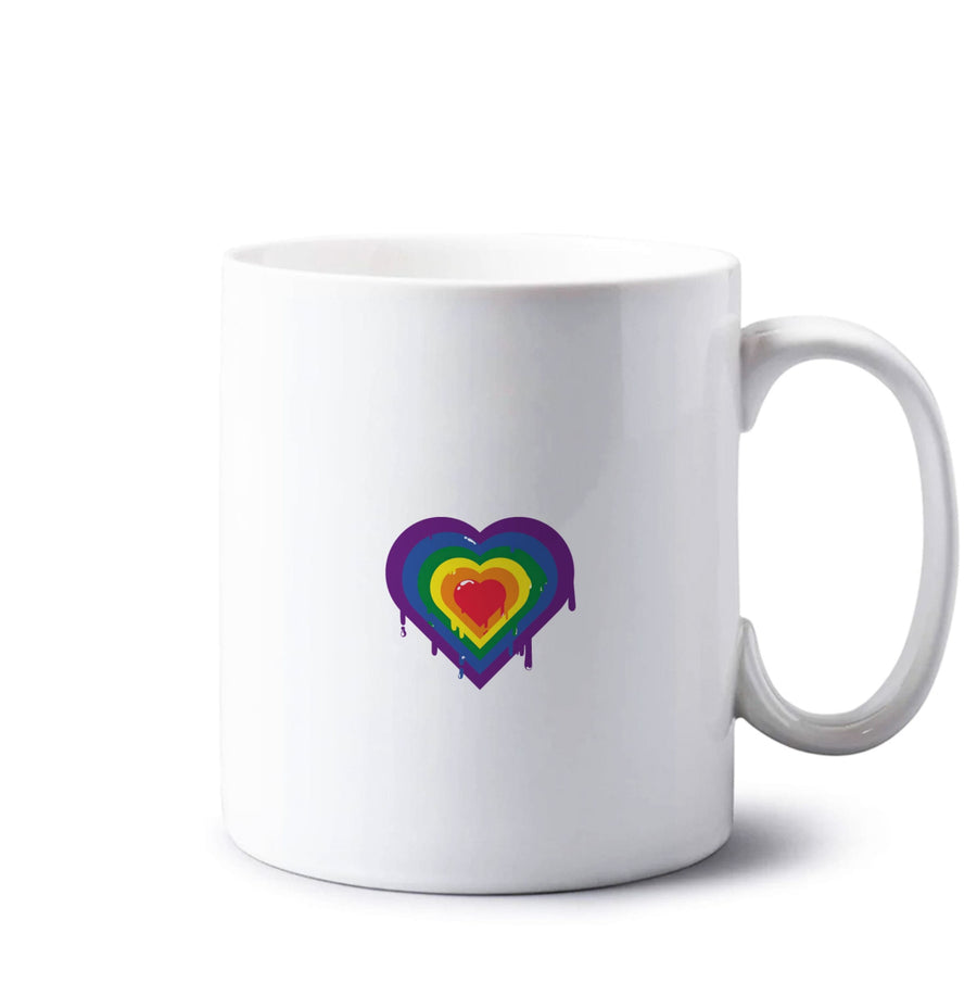 Dripped heart - Pride Mug