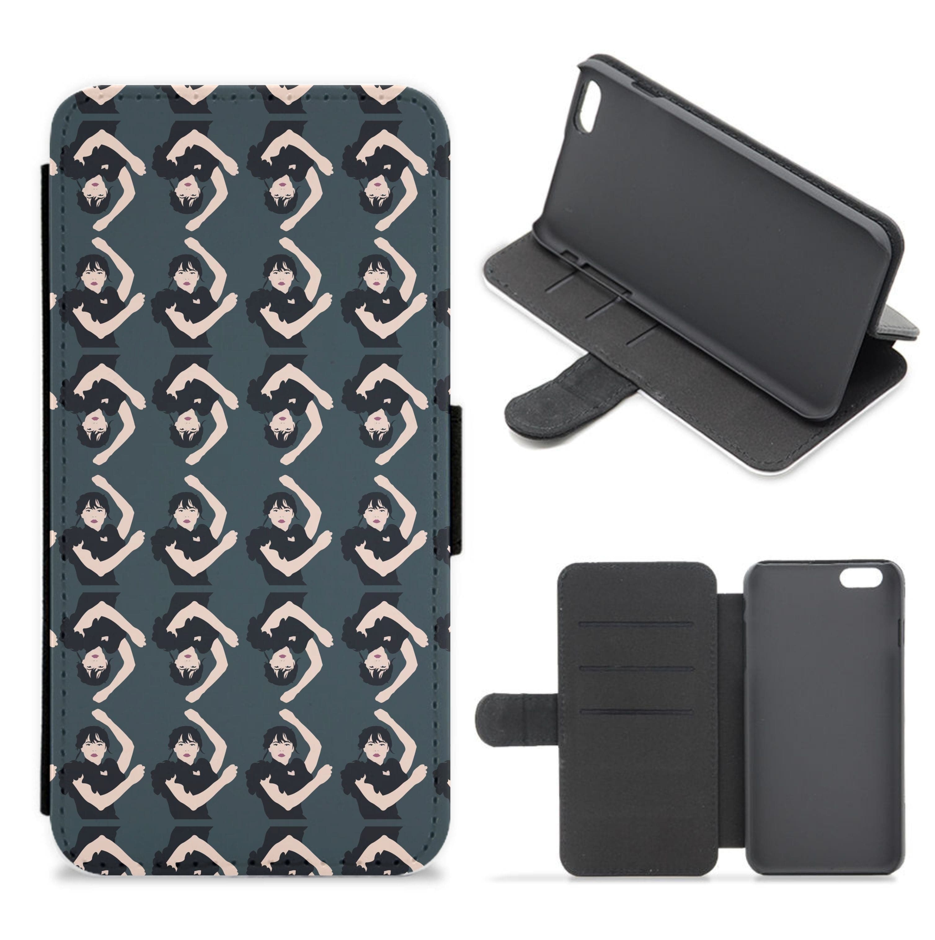 Dancing Pattern Wednesday Flip / Wallet Phone Case